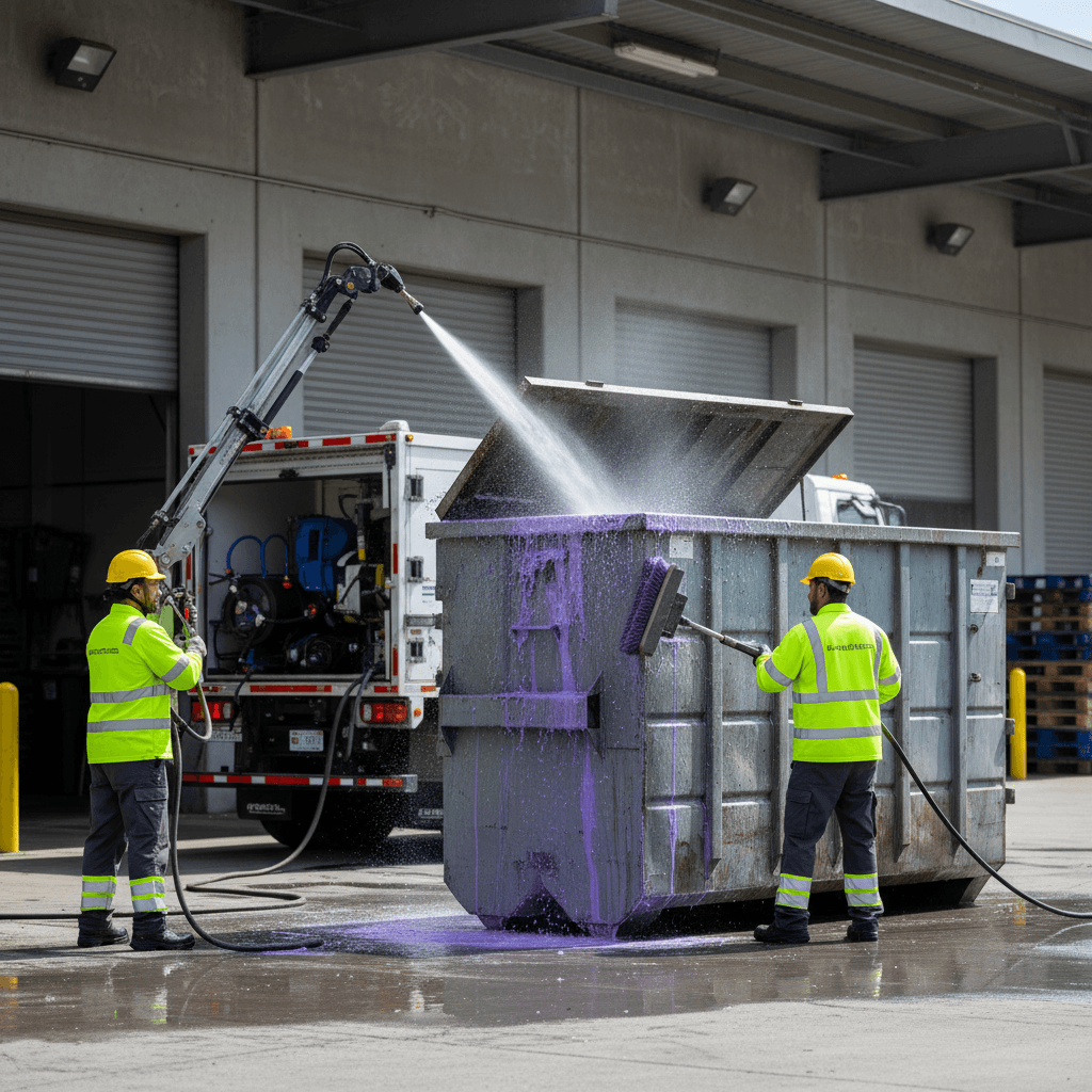 Commercial bin cleaning service